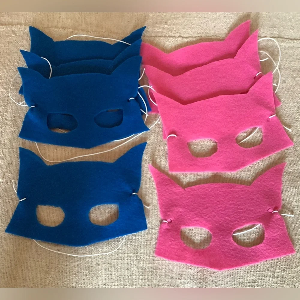 Custom Felt Batman Party Masks, set 8, Birthday
